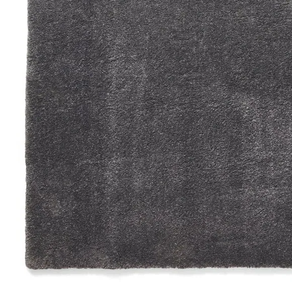 Washable Rug with Plain Design - Charcoal