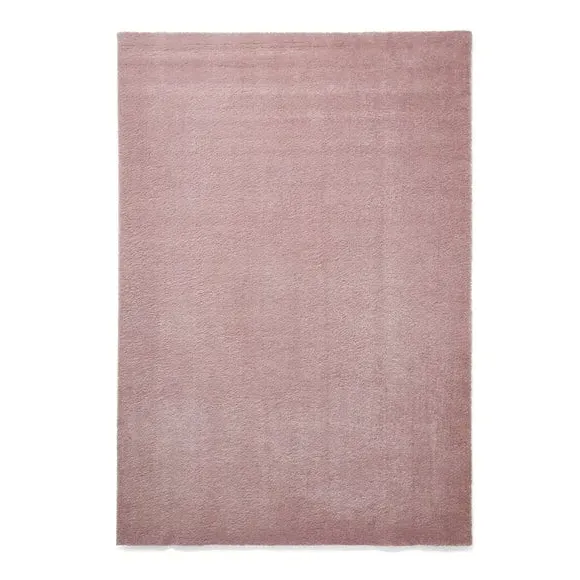 Washable Rug with Plain Design - Rose