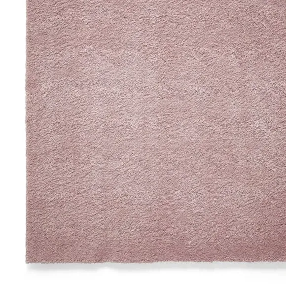 Washable Rug with Plain Design - Rose