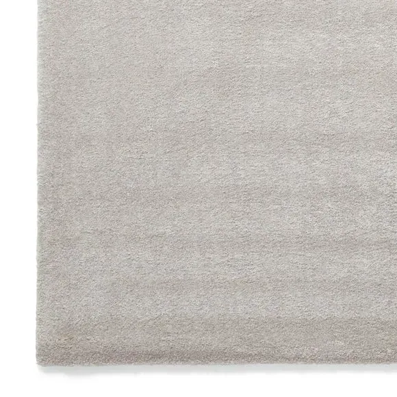 Washable Rug with Plain Design - Silver