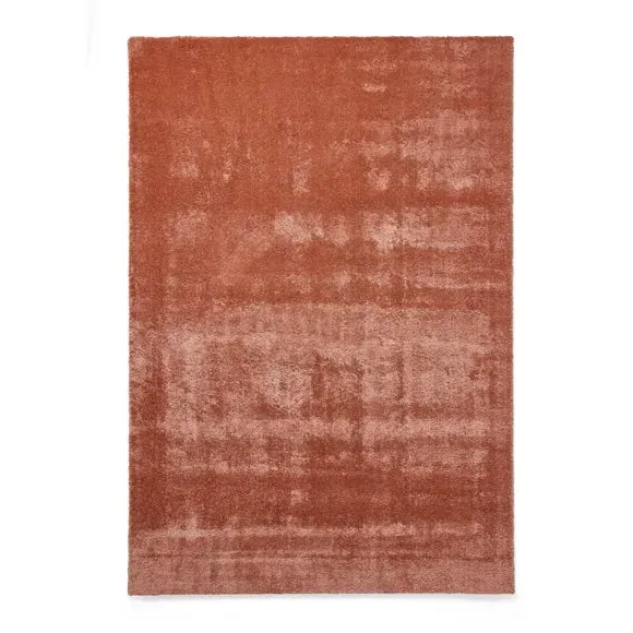 Washable Rug with Plain Design - Terracotta