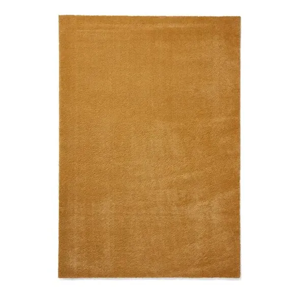 Washable Rug with Plain Design - Yellow