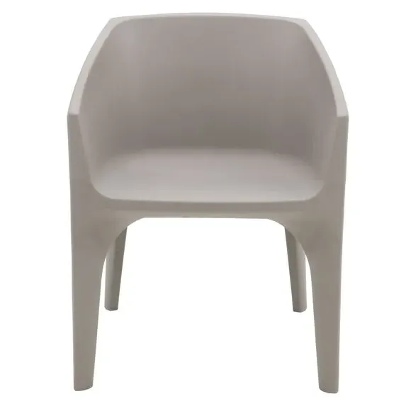 Round Lounge Chair - Grey, Polyethylene
