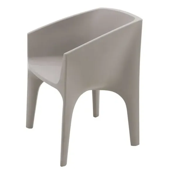 Round Lounge Chair - Grey, Polyethylene