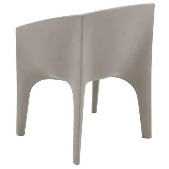 Round Lounge Chair - Grey, Polyethylene