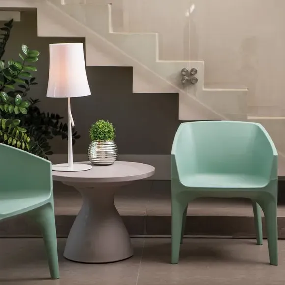 Round Lounge Chair - Sage, Polyethylene