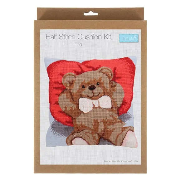 Half Stitch Cushion Kit - Multicolor, Cotton