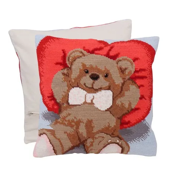 Half Stitch Cushion Kit - Multicolor, Cotton