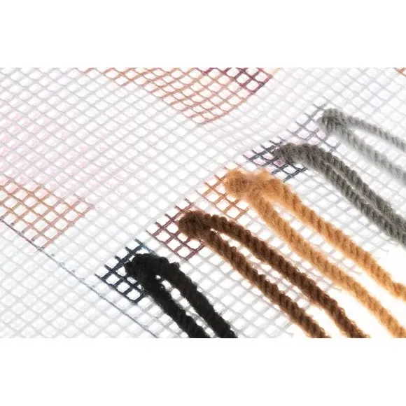 Half Stitch Cushion Kit - Multicolor, Cotton