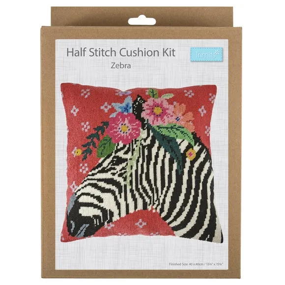 Half Stitch Cushion Kit - Multicolor, Cotton