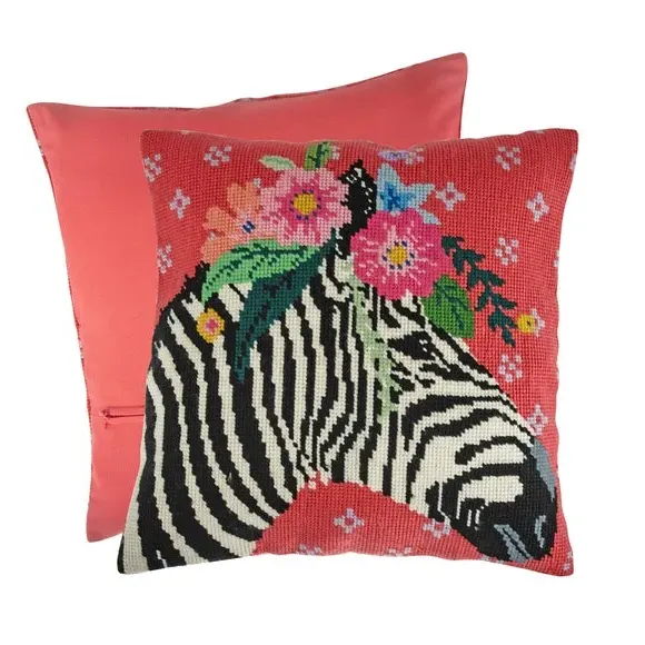 Half Stitch Cushion Kit - Multicolor, Cotton