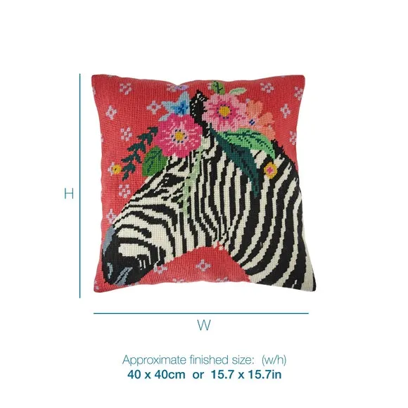Half Stitch Cushion Kit - Multicolor, Cotton