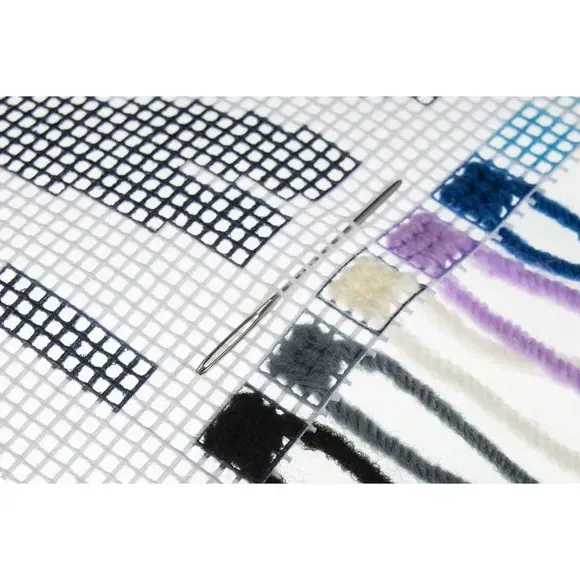 Half Stitch Cushion Kit - Multicolor, Cotton