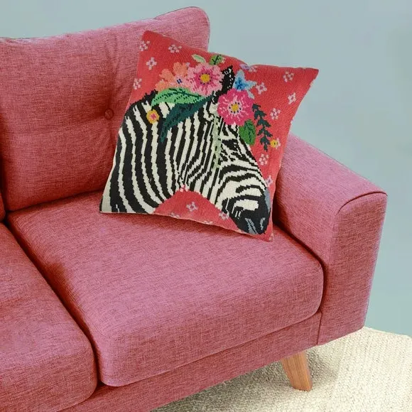 Half Stitch Cushion Kit - Multicolor, Cotton image