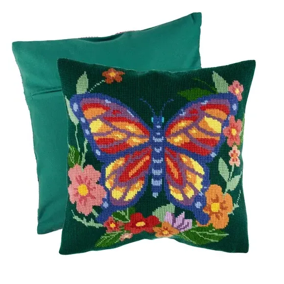 Half Stitch Cushion Kit - Multicolor, Cotton