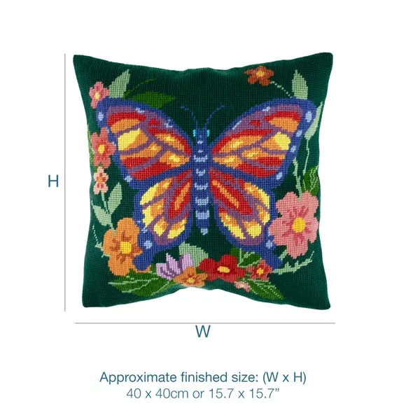 Half Stitch Cushion Kit - Multicolor, Cotton