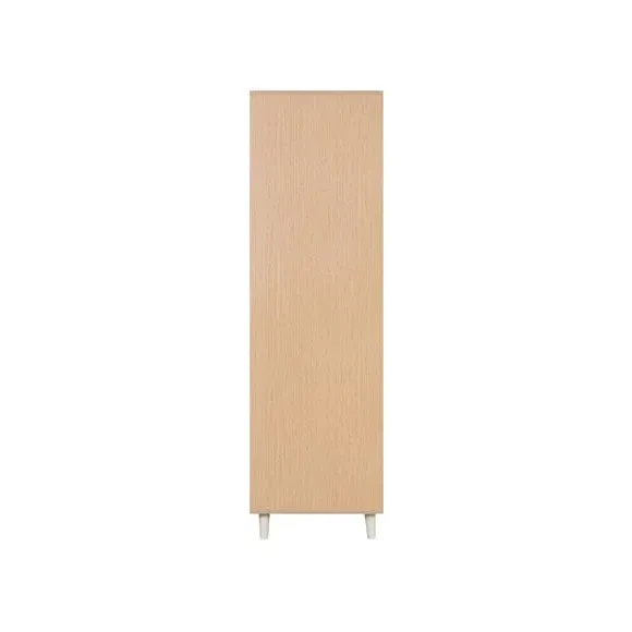 2-Door Wardrobe with Shelves - Light Oak