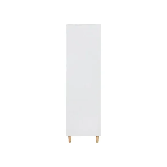 2-Door Wardrobe with Shelves - White