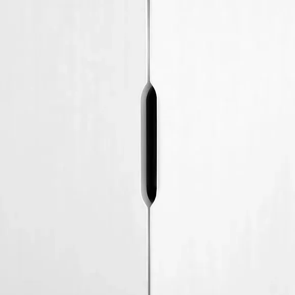 2-Door Wardrobe with Shelves - White