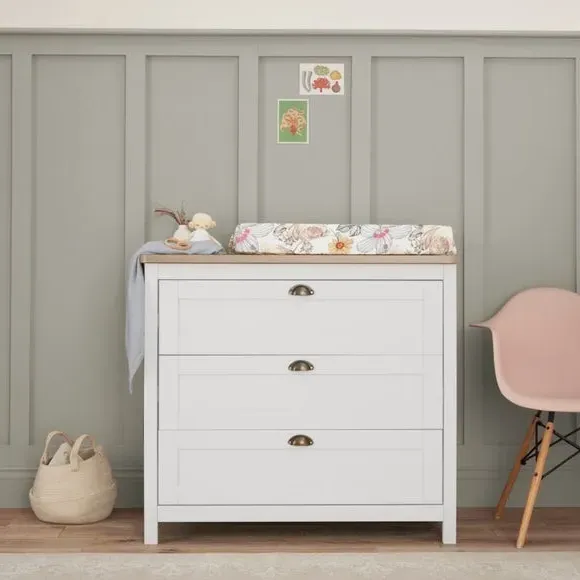 3-Drawer Chest Changer - White