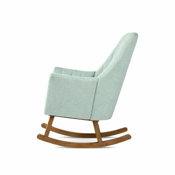 Rocking Chair with Footstool - Ocean, Boucle