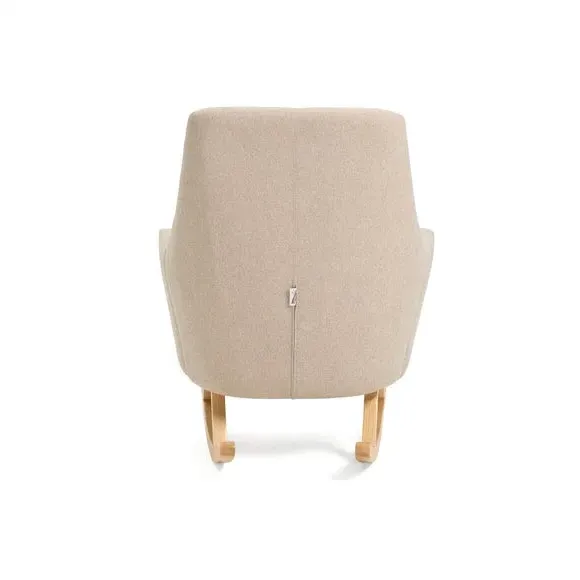 Rocking Chair with Footstool - Stone, Cotton