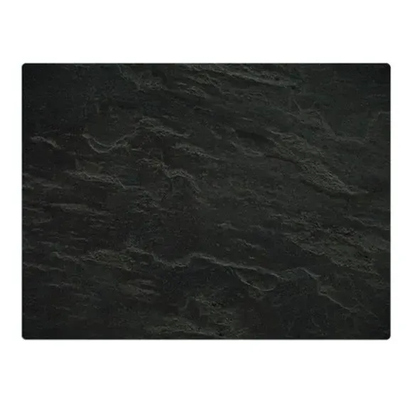Glass Worktop Saver with Slate Effect - Grey