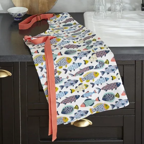 Kitchen Apron with Adjustable Straps - Cotton image