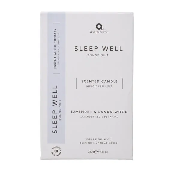 Sleep Well Scented Candle - Blue, Soy Wax