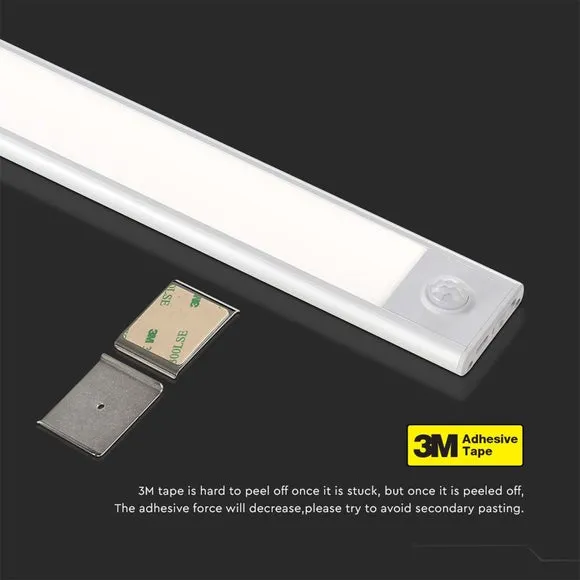 2.5W PIR Motion Sensor Cabinet Light - Silver