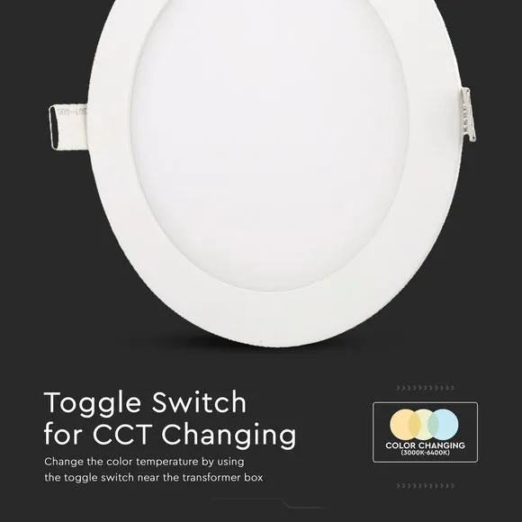 Set of 2 Mini Panel Lights 3W LED - White, Aluminium