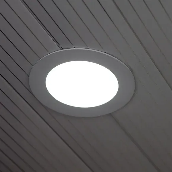 Set of 2 Mini Panel Lights 3W LED - White, Aluminium image