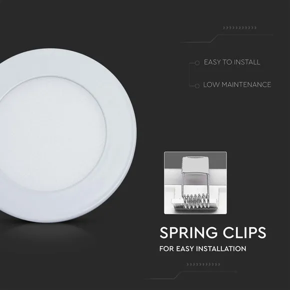 Set of 2 Mini Panel Lights - White, Aluminium