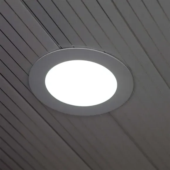 Set of 2 Mini Panel Lights - White, Aluminium image