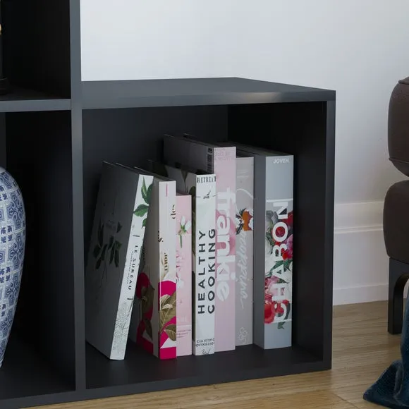 10-Cube Staircase Storage Unit - Black