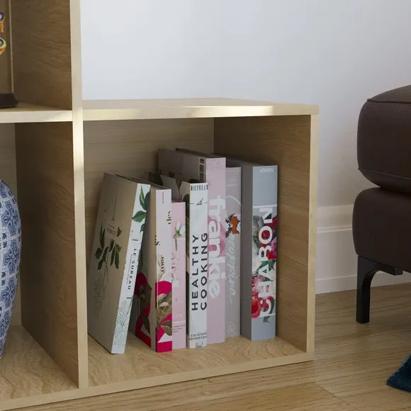 10-Cube Staircase Storage Unit - Oak