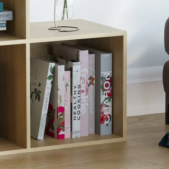 10-Cube Staircase Storage Unit - Oak