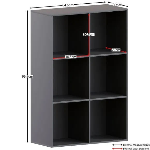 2x3 Cube Storage Unit - Black