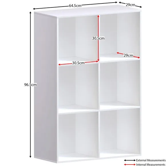 2x3 Cube Storage Unit - White