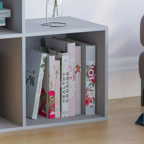6-Cube Staircase Storage Unit - Grey
