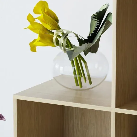 6-Cube Staircase Storage Unit - Oak