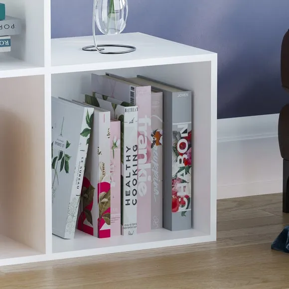 6-Cube Staircase Storage Unit - White