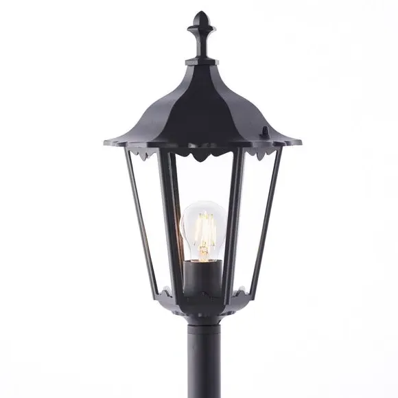 105cm Outdoor Post Light - Black, Aluminium