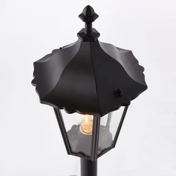 105cm Outdoor Post Light - Black, Aluminium