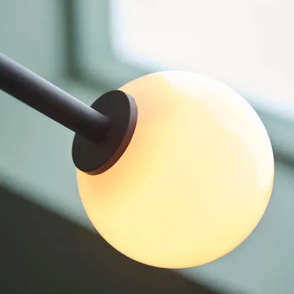 2-Light Floor Lamp with Adjustable Heads - Black
