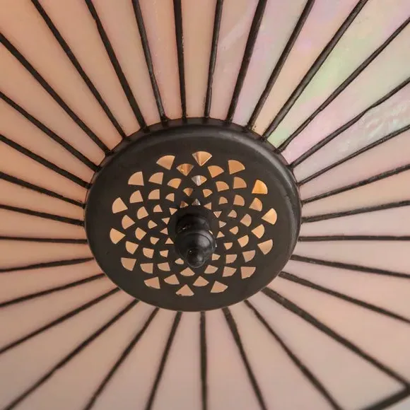 2-Light Flush Ceiling Light - Multicolor, Tiffany