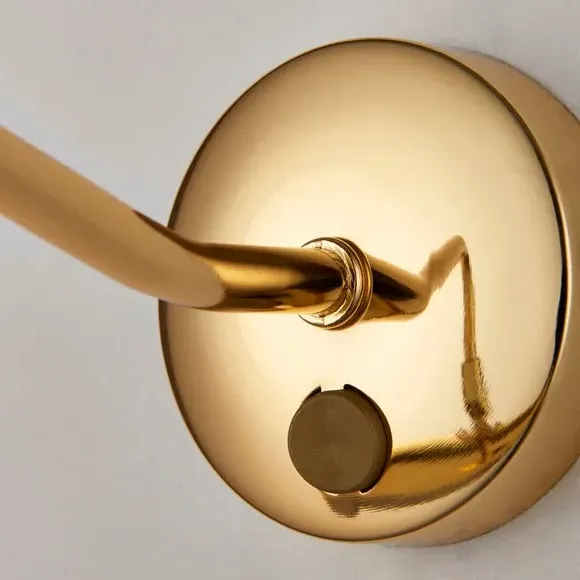 2-Light Picture Wall Light - Brass, Metal
