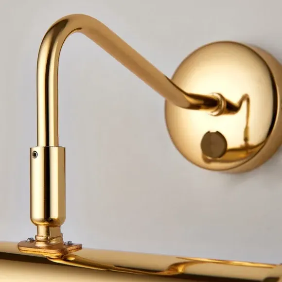 2-Light Picture Wall Light - Brass, Metal