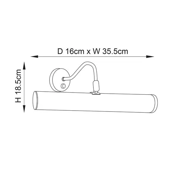2-Light Picture Wall Light - Brass, Metal