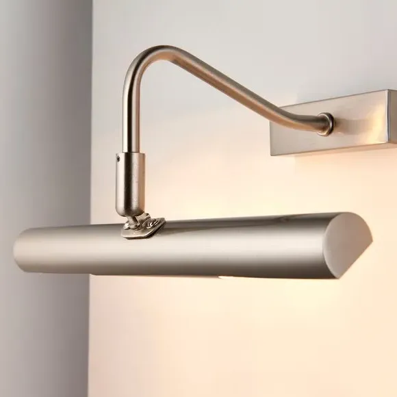 2 Light Picture Wall Light - Chrome, Adjustable